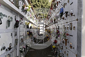 Minori, Amalfi coast, Salerno, Italy. Cemetery Commemoration of the deceased photo