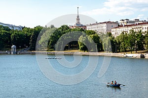 Minsk, Belarus,2019, the capital and the place of the second, summer, sports, European games.