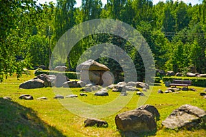 Minsk, Belarus: Geological park-museum of boulders in Minsk