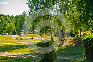 Minsk, Belarus: Geological park-museum of boulders in Minsk