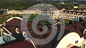 Minsk, Belarus. July 28, 2021. Hotel and restaurant complex Robinson Club in Minsk.Belarus