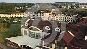 Minsk, Belarus. July 28, 2021. Hotel and restaurant complex Robinson Club in Minsk.Belarus