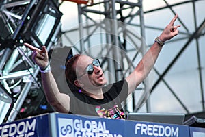 MINSK, BELARUS - JULY 6: Paul van Dyk at the Global Gathering Festival on July 6, 2013 in Minsk