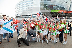 Minsk, Belarus, 09-May-2014: Minsk-Arena Complex, Ice Hockey World Championship