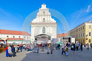 Freedom Square in Upper town, Minsk, Belarus