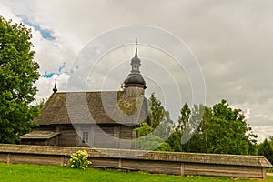 MINSK, BELARUS: Old wooden Orthodox Church.