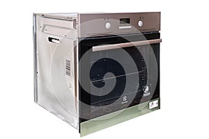 MINSK BELARUS-05/01/2020: Side view of the Electrolux electric oven.