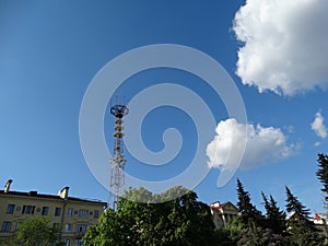 Minsk, tower, telecommunications, journalism, television, broadcasting, satellite, antenna, ONT, TV channels, view from Victory Sq