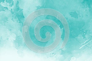 Mint abstract watercolor texture background