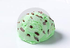 Mint chocolate chip ice cream