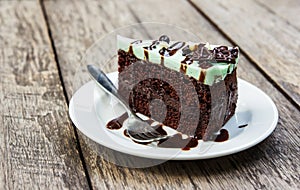 Mint choholate cake
