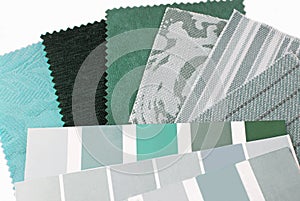 Mint green color design selection