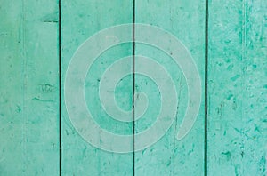 Mint green wood planks background texture