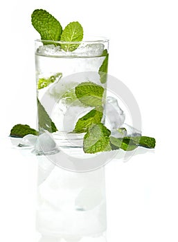 Mint ice vodka