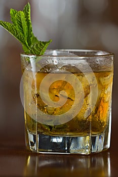 Mint julep cocktail