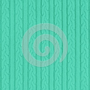 Mint Knitwear Fabric Texture