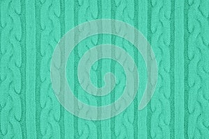 Mint Knitwear Fabric Texture