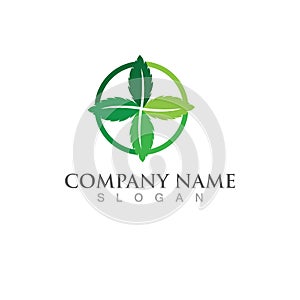 Mint leaves flat vector icon