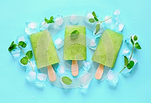 Mint refreshing popsicles