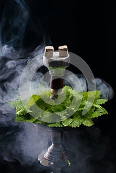 Mint smoking hookah