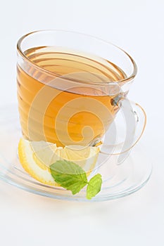 Mint tea with lemon