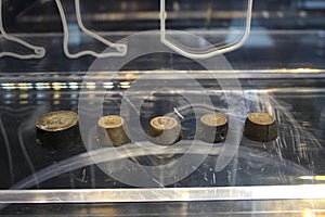 Minting tools for Greek Coins at Graeco roman Museum photo