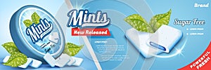 Mints gum ads