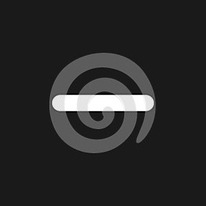 Minus dark mode glyph ui icon