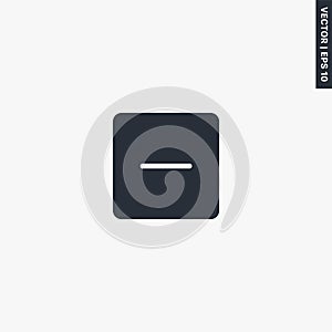 Minus, premium quality flat icon
