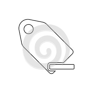 minus tag icon. Element of web for mobile concept and web apps icon. Thin line icon for website design and development, app