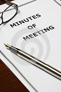 Minutes of Meeting photo