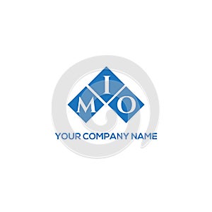 MIO letter logo design on WHITE background. MIO creative initials letter logo concept. MIO letter design
