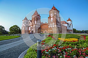 Mir Castle Belarus. Evening