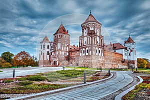 Mir castle in Belarus photo