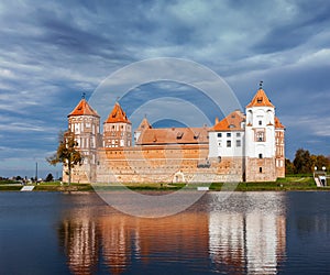 Mir castle in Belarus photo