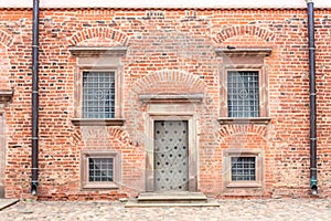 Mir Castle. July 27, 2015. The door and windows of