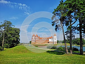 Mir Castle and park complex, Mir Castle, is a monument of Belarusian
