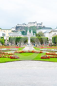 Mirabell garden in Salzburg City