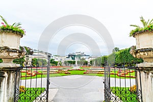 Mirabell garden in Salzburg City