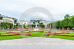 Mirabell garden in Salzburg City