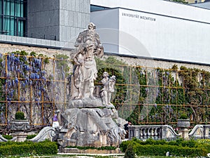 The Mirabell Gardens (in German Mirabellgarten) around the Mirabell Palace, Salzburg, Austria