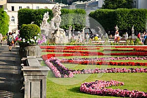 Mirabell gardens in Salzburg