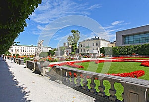 Mirabell palace and garden in Salzburg