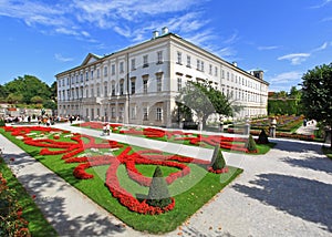 Mirabell palace and garden in Salzburg photo