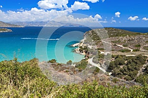 Mirabello bay at Crete island in Greece