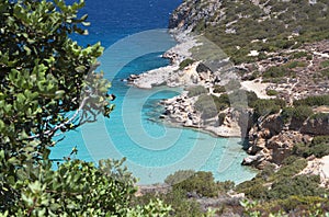 Mirabello bay at Crete island in Greece