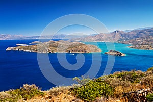 Mirabello bay with Spinalonga island