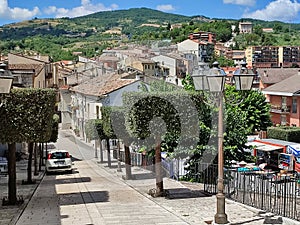 Mirabello Sannitico - Panorama del centro storico da Via Salita Chiesa