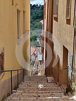 Mirabello Sannitico - Scorcio panoramico dai vicoli del centro storico