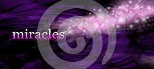 Miracles background website banner